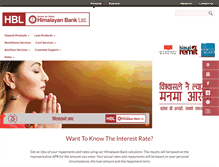 Tablet Screenshot of himalayanbank.com